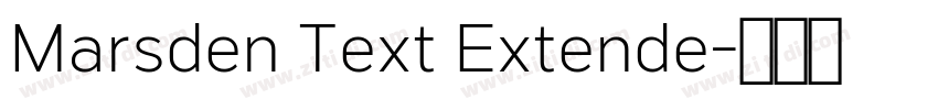 Marsden Text Extende字体转换